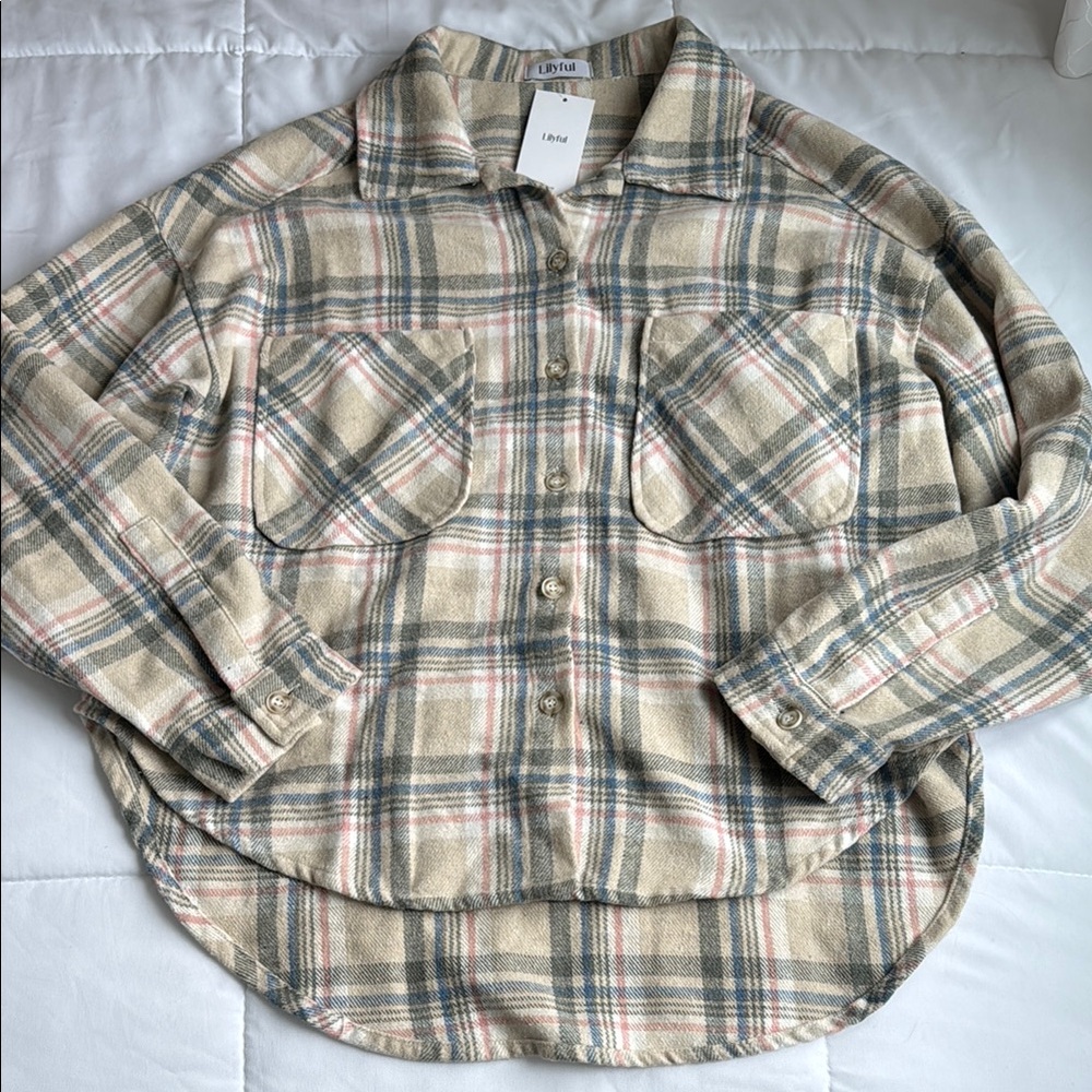 NWT Lilyful Plaid Flannel